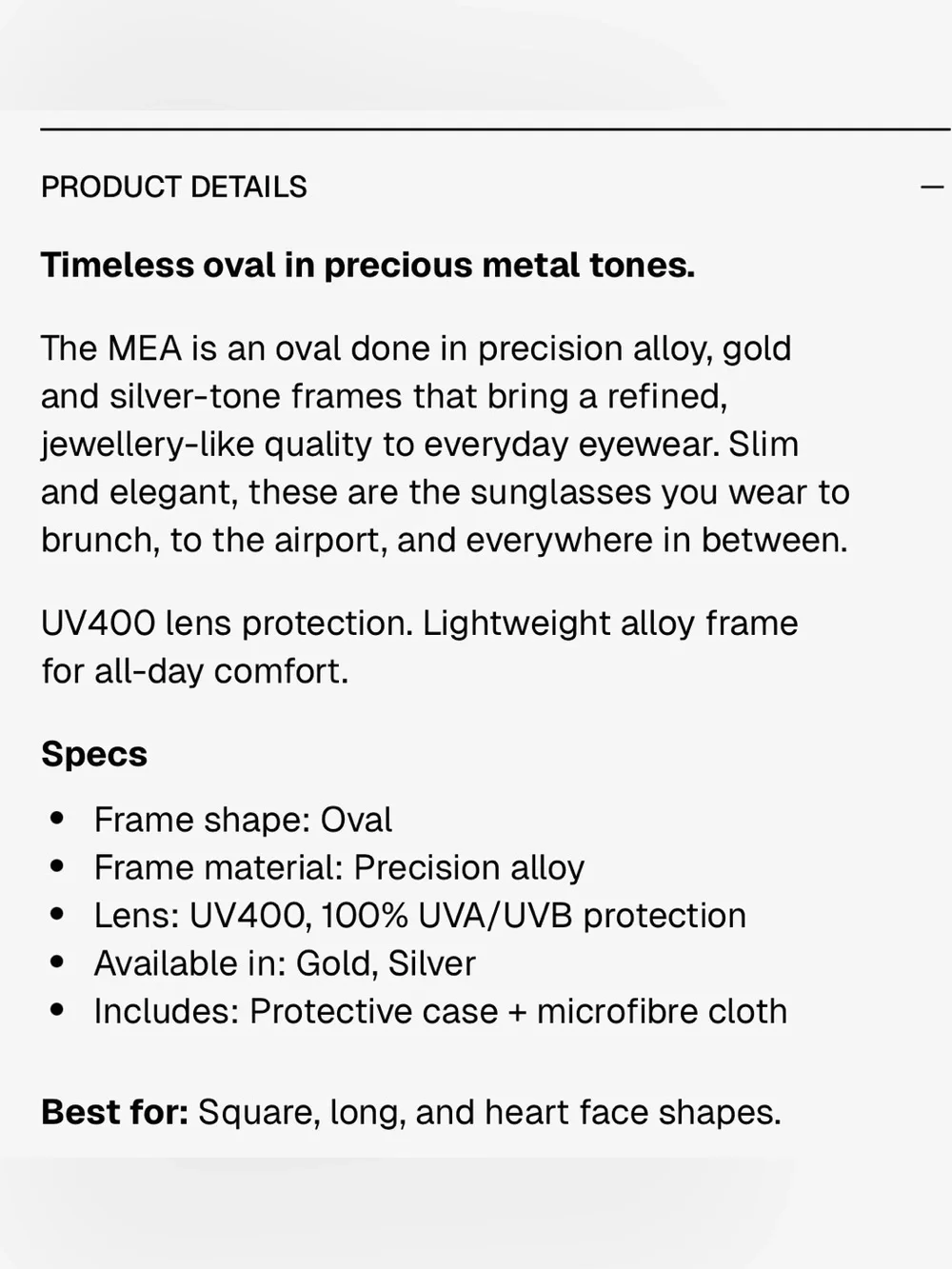 Looking Forward sleek oval
